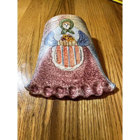 Vintage Italian Clay Pottery.Hand Made, Wall Pocket